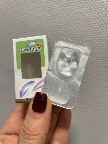Бандажна контактна лінза | Interojo Bandage UV | Лечебная контактная лінза | Лінза після операції 62159 фото