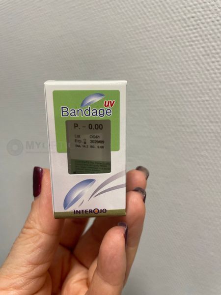 Бандажна контактна лінза | Interojo Bandage UV | Лечебная контактная лінза | Лінза після операції 62159 фото