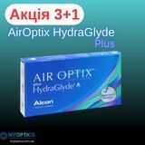 Акция 3+1| Alcon Air Optix Plus HydraGlyde 1уп (3шт) | Контактные линзы на месяц| 1318 фото