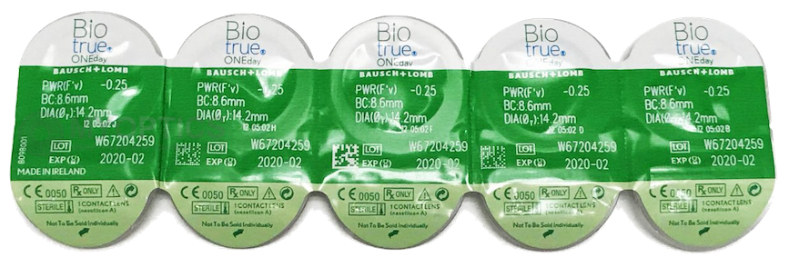 BIOTRUE ONEday Bausch Lomb (30 шт-уп) | Одноденні контактні лінзи 1008 фото