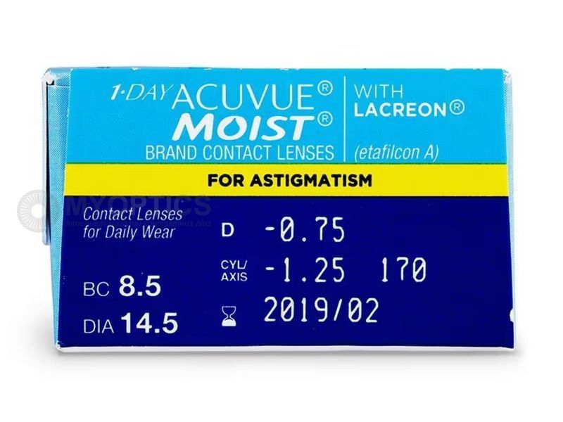 1-Day Acuvue Moist for Astigmatism 30 линз | Однодневные контактные линзы для астигматизма 9996 фото