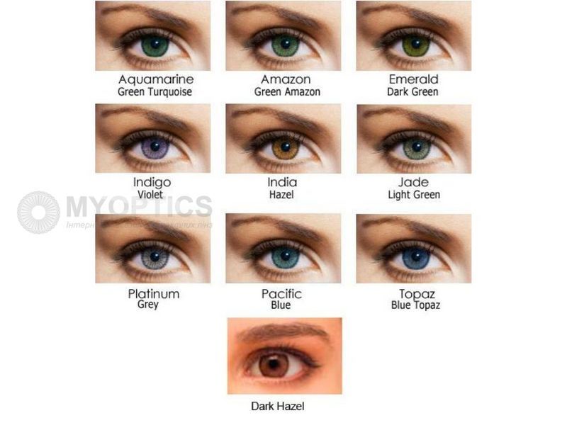 Soflens Natural Colors без диоптрій (уп-2 шт) Кольорові контактні лінзи Bausch & Lomb  1104 фото