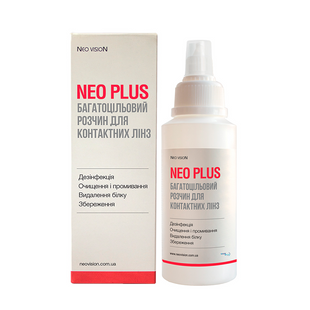 Раствор для линз Neo Plus 130 мл (з контейнером) 1144 фото