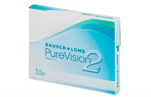 PureVision Bausch & Lomb 2 HD (3шт-уп) | Контактні лінзи на місяць | Лінзи для очей Пур Віжн  1319 фото