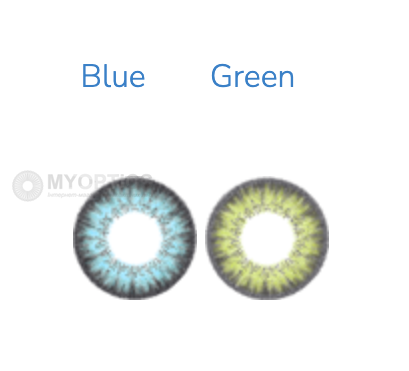Adria Festival 2 Tone Interojo (1 линза) | Цветная контактная линза | Линзы для глаз цветные Адрия Фестиваль 1352 фото